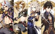 An example of a cookie cutter team comp that works well (Image via miHoYo)